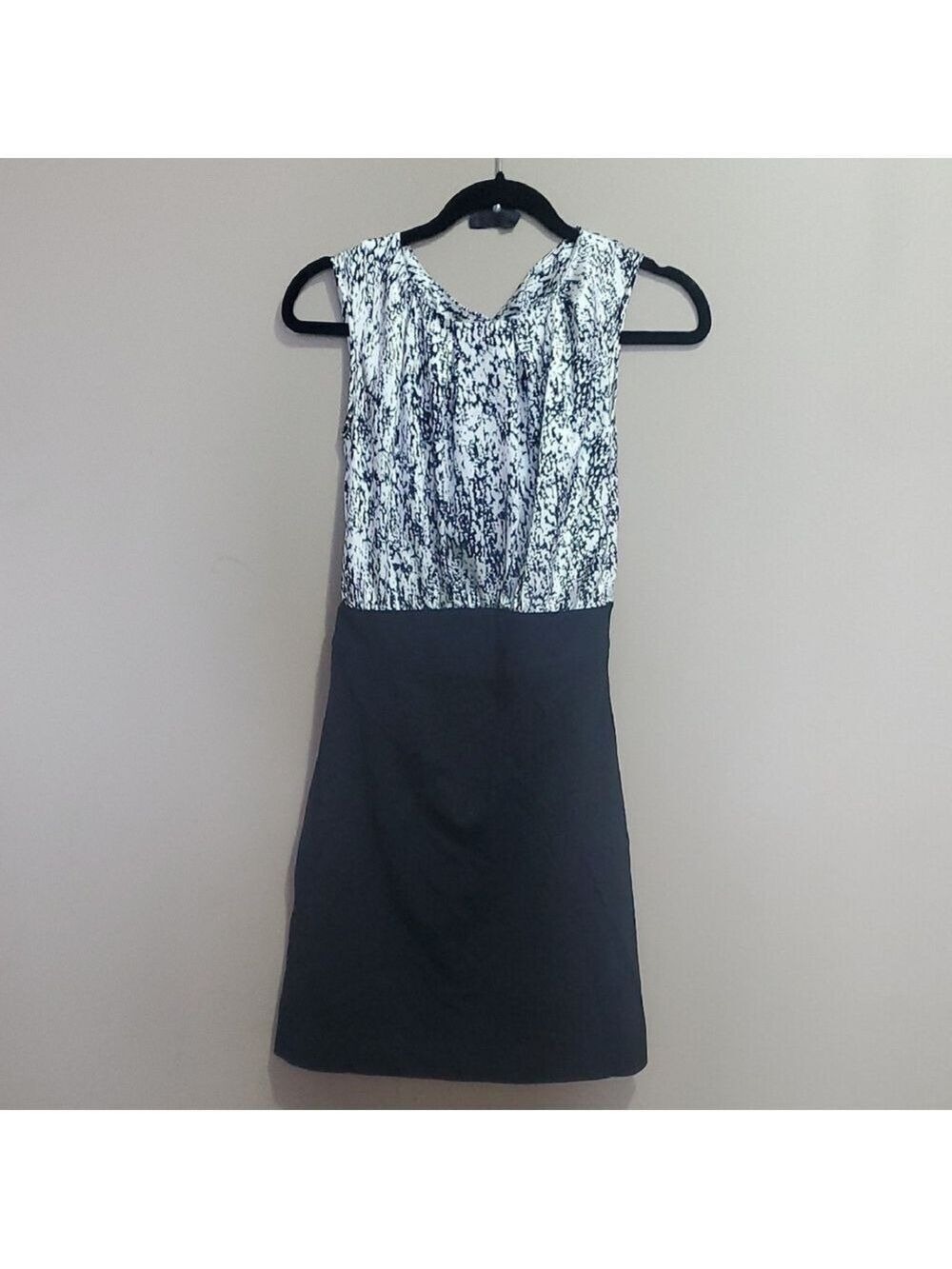 Jacob Monochrome Sleeveless Mini Dress Size Small